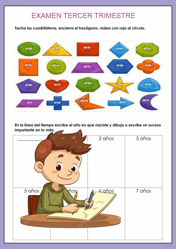 EXAMEN TERCER TRIMESTRE