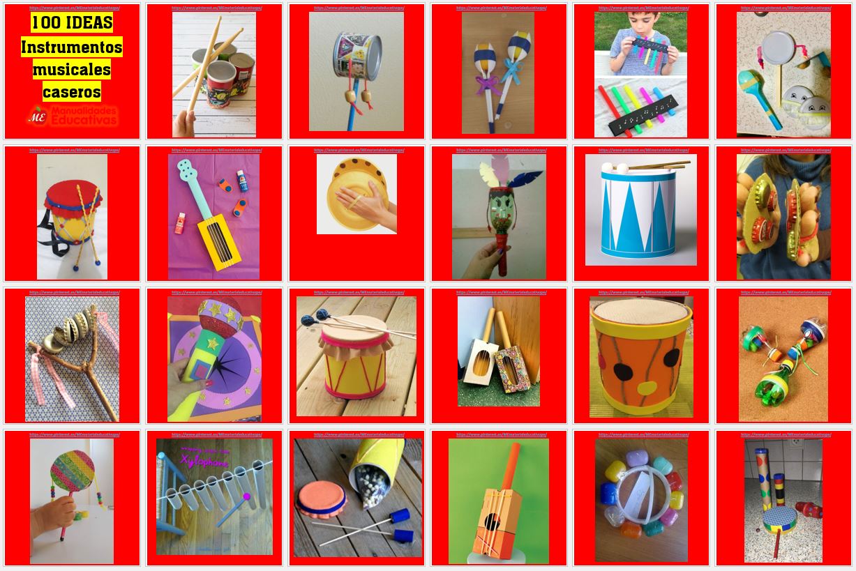 Instrumentos musicales caseros 