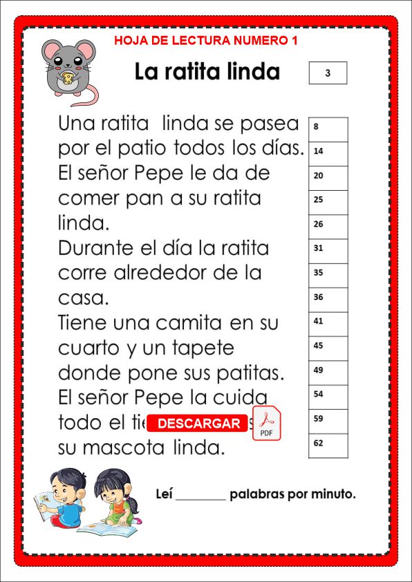 palabras por minuto