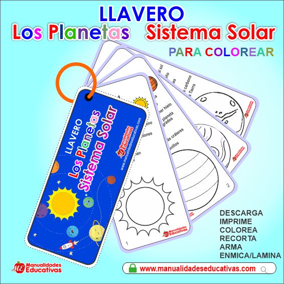 Llavero de los planetas del Sistema Solar