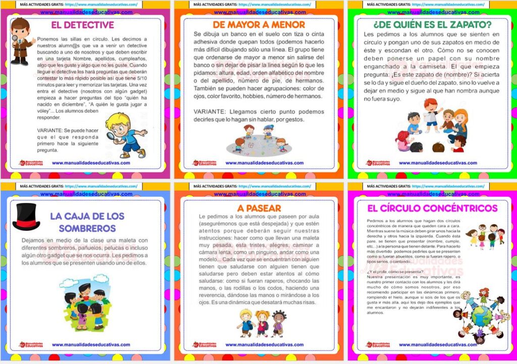 DINAMICAS PRIMER DIA DE CLASE
