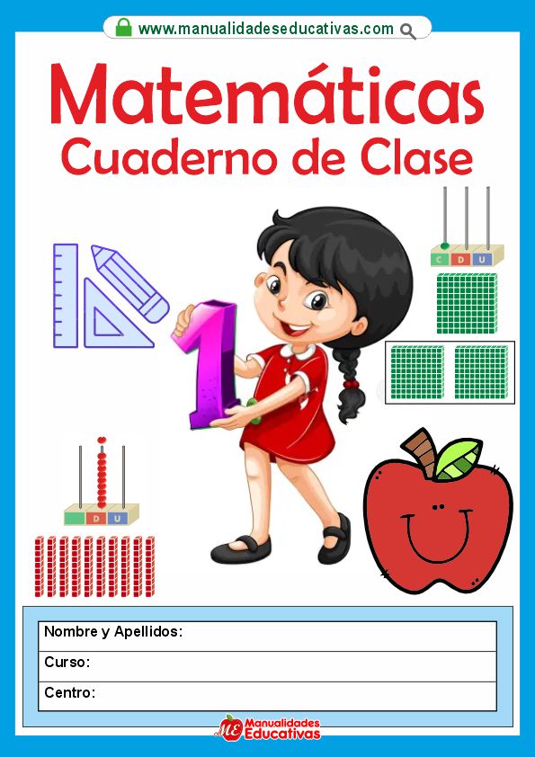 Cuaderno de Clases Matemáticas 1° Primaria