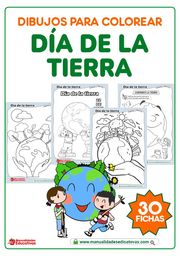 DIBUJOS PARA COLOREAR DÍA DE LA TIERRA
