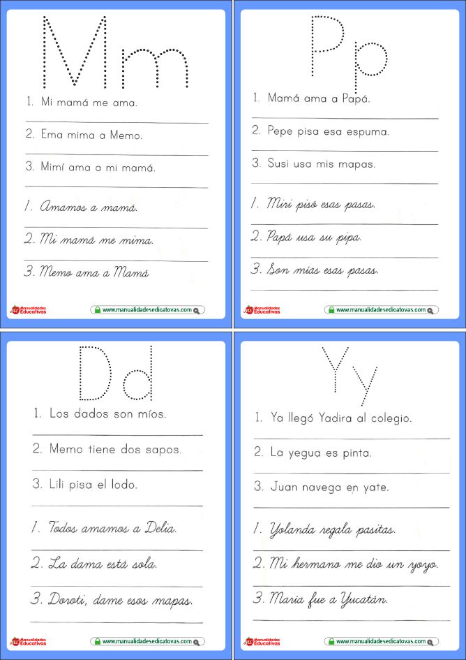 Letra Script y Cursiva