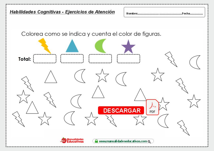 Ejercicios de atención y concentración para niños