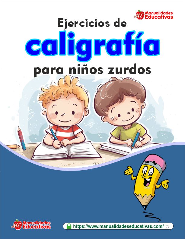 Ejercicios de caligrafía para niños zurdos