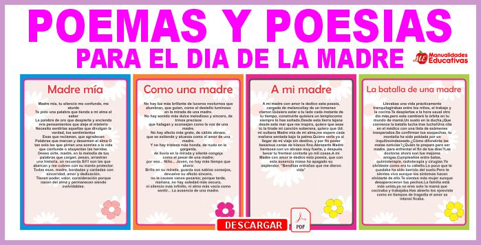 Poemas y Poesías para el Día de la Madre