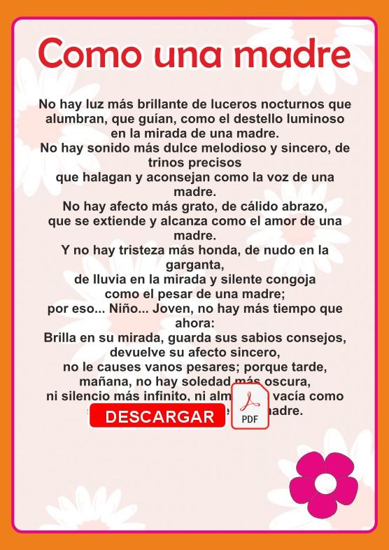 POEMAS DIA DE LA MADRE