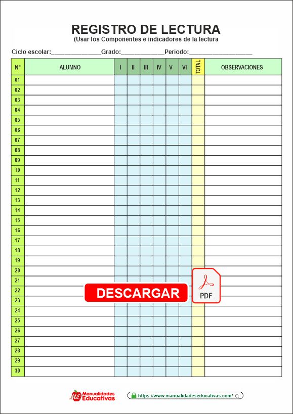 REGISTRO DE VELOCIDAD, FLUIDEZ Y COMPRENSIÓN LECTORA