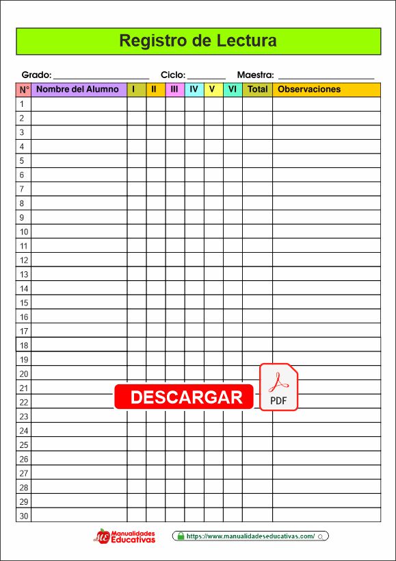 REGISTRO DE VELOCIDAD, FLUIDEZ Y COMPRENSIÓN LECTORA