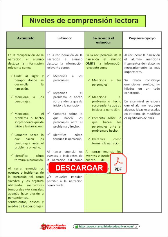 REGISTRO DE VELOCIDAD, FLUIDEZ Y COMPRENSIÓN LECTORA