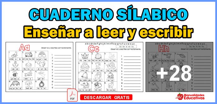 Cuaderno Silábico Para Aprender A Leer Y Escribir Cuaderno Silábico Para Aprender A Leer Y Escribir
