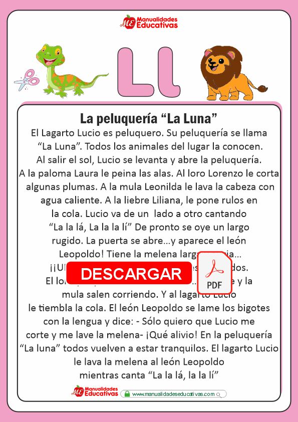 Cuentos cortos de cada sonido