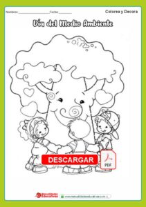 Ficha para colorear Día Mundial del Medio Ambiente