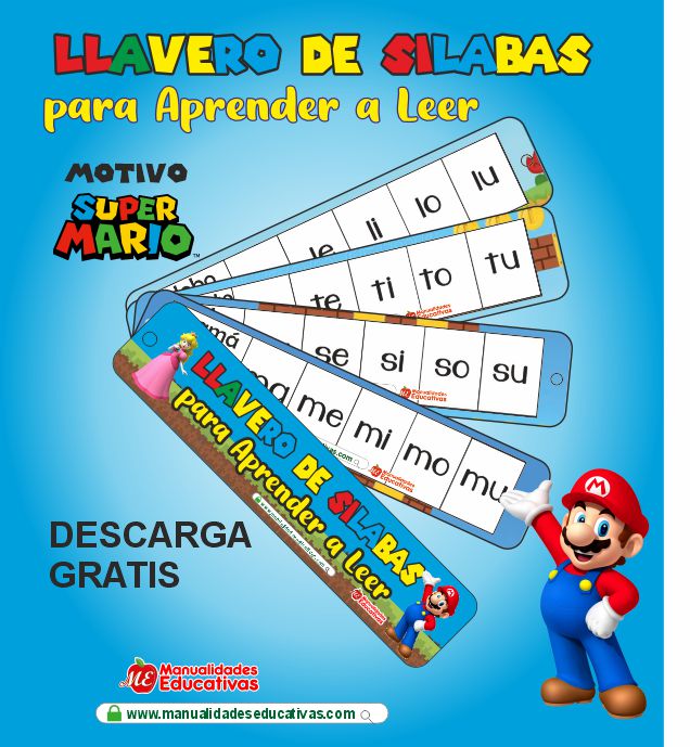 Llavero de Silabas para Aprender a Leer