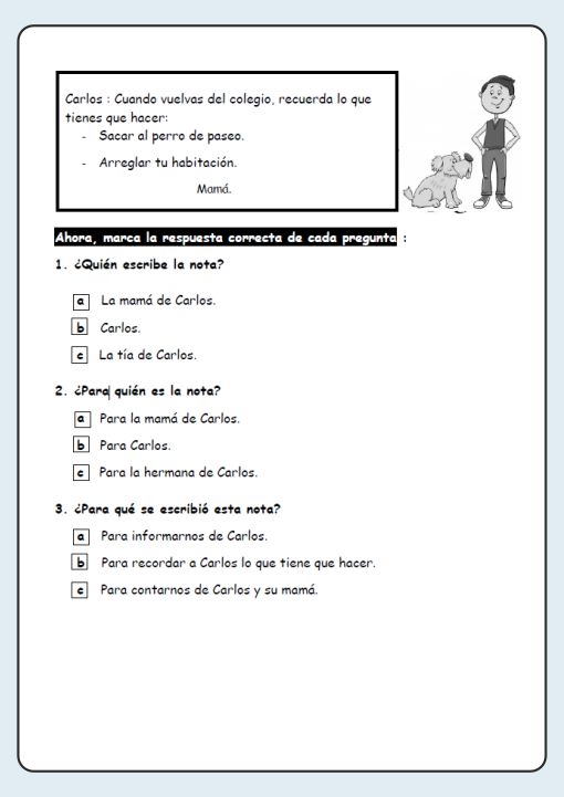 20 Textos de Comprensión Lectora 