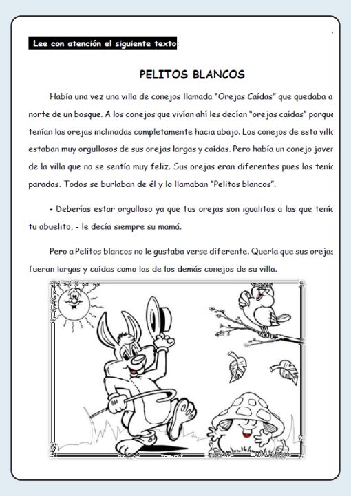 20 Textos de Comprensión Lectora 