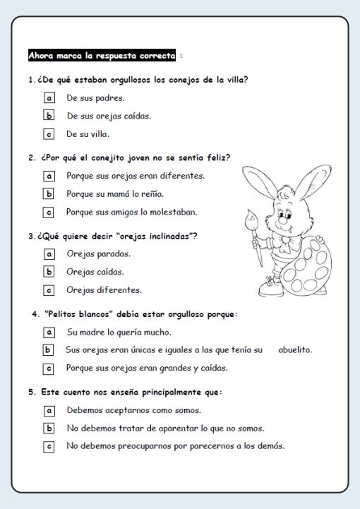 20 Textos de Comprensión Lectora 