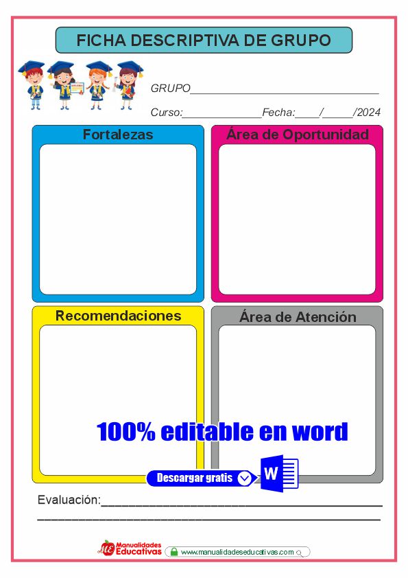 Fichas Descriptivas de alumno y de grupo