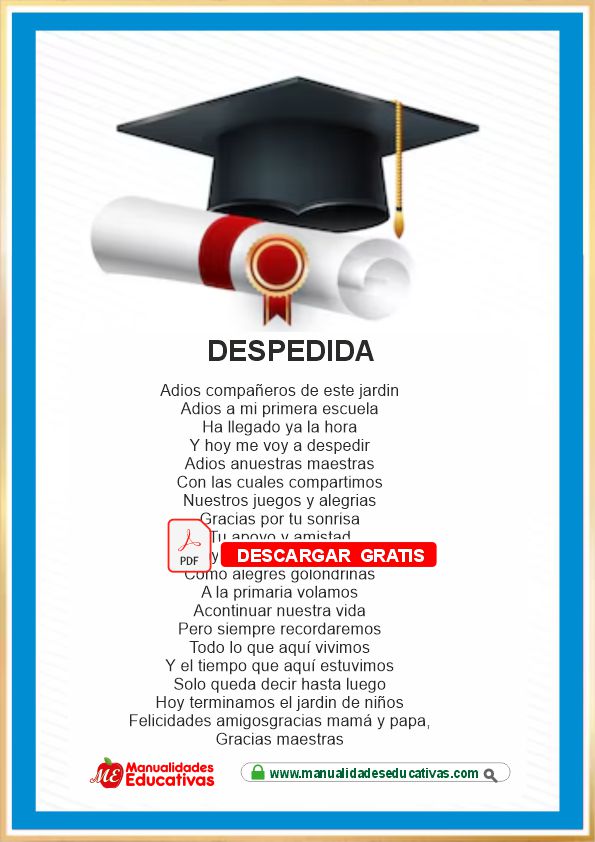 Palabras de despedida 