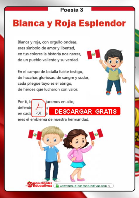 Poesías por el día de la bandera