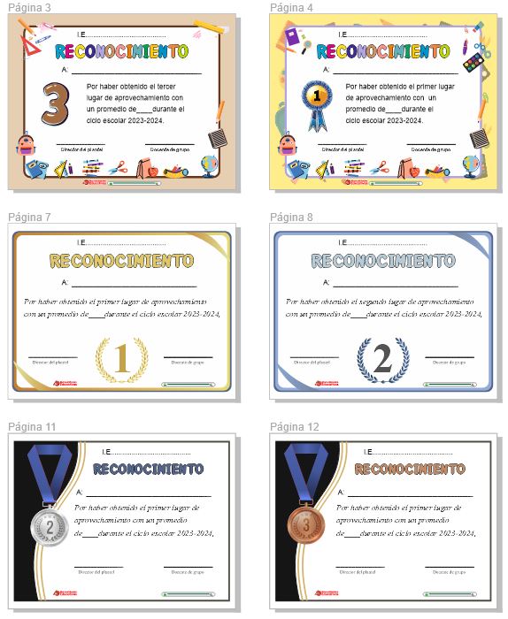 Diploma de Reconocimientos