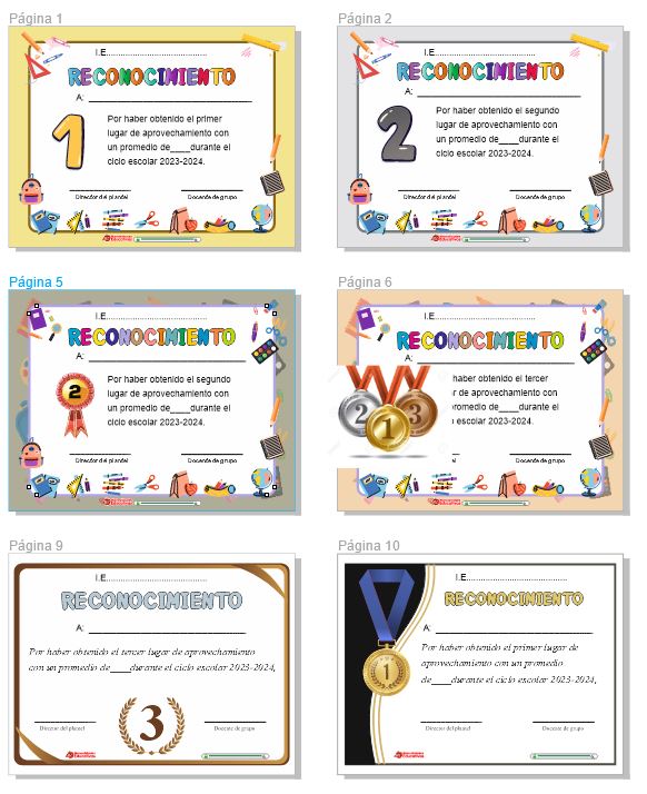 Diploma de Reconocimientos