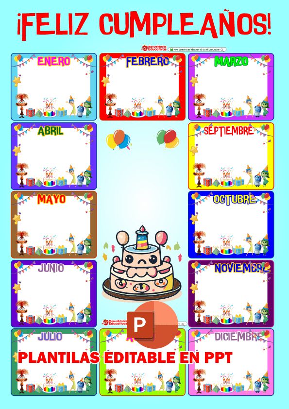 MARCOS PARA CUMPLEAÑOS