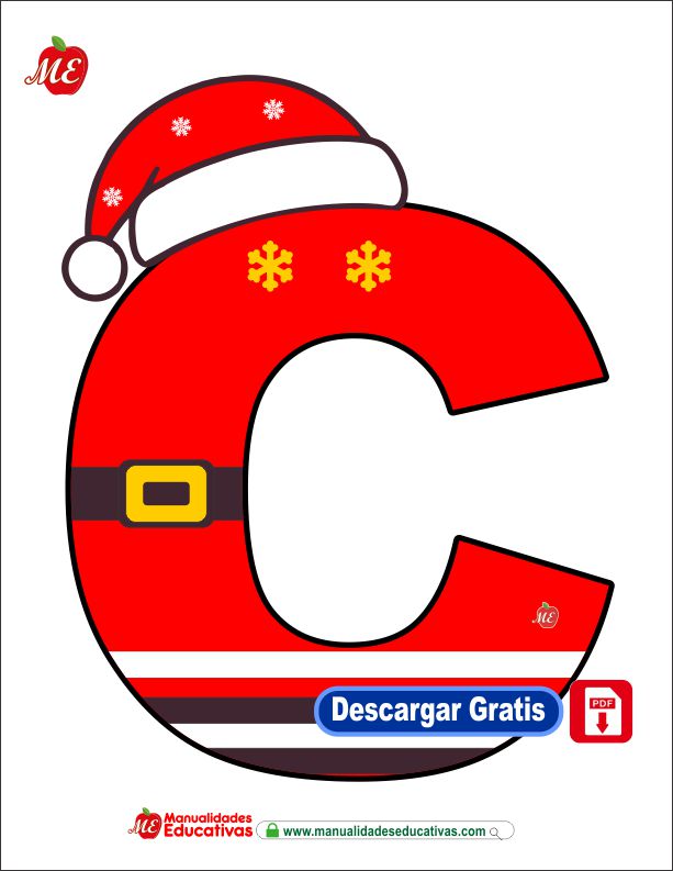 Alfabeto de letras Papá Noel