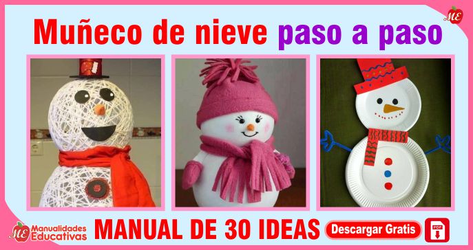 Muñeco de nieve paso a paso