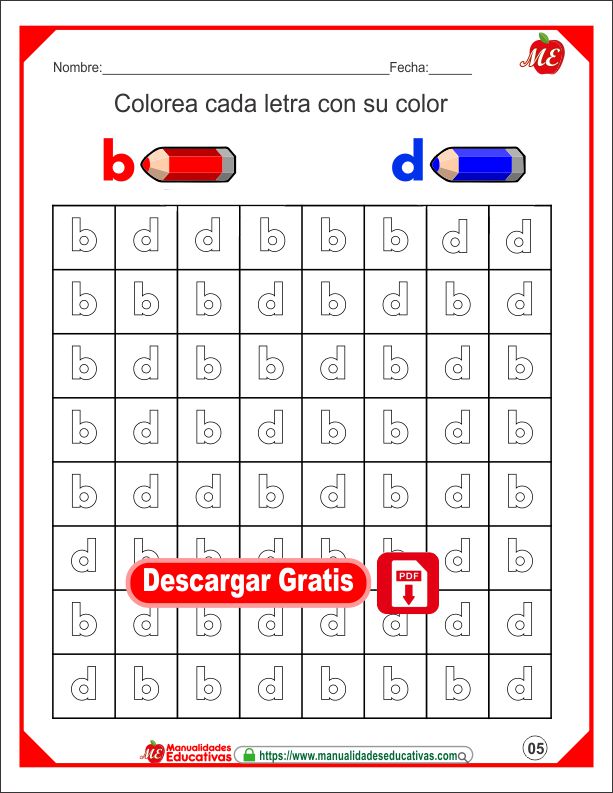 cuaderno de conciencia fonológica b y d