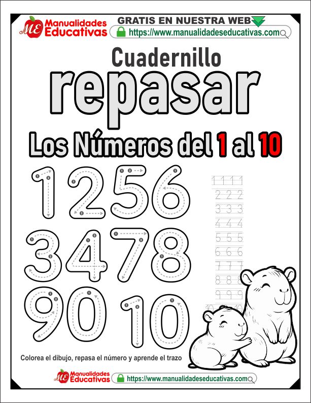 NUMEROS PARA TRAZO