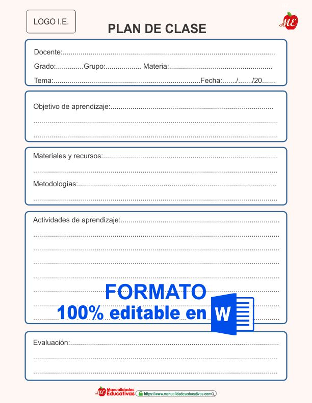 PLAN DE CLASES