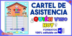 Cartel de Asistencia